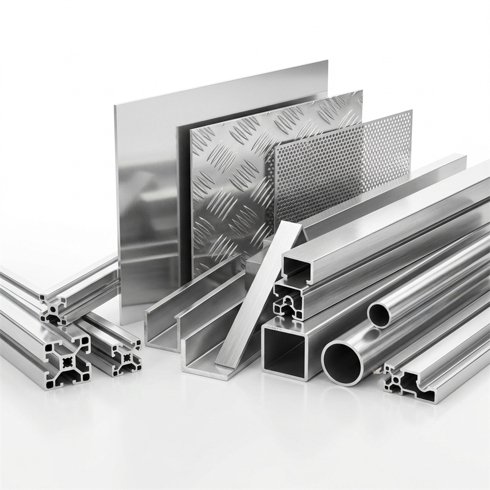 Profil Ekstrusi Struktural Paduan Aluminium 6061 Kinerja Tinggi-